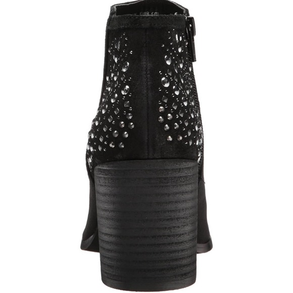 Fergie Leather Bless Bootie Ankle Boots Black 8.5 - Picture 3 of 12